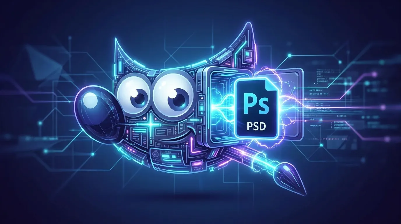 GIMP adopte un nouveau format de projet et améliore le support des PSD